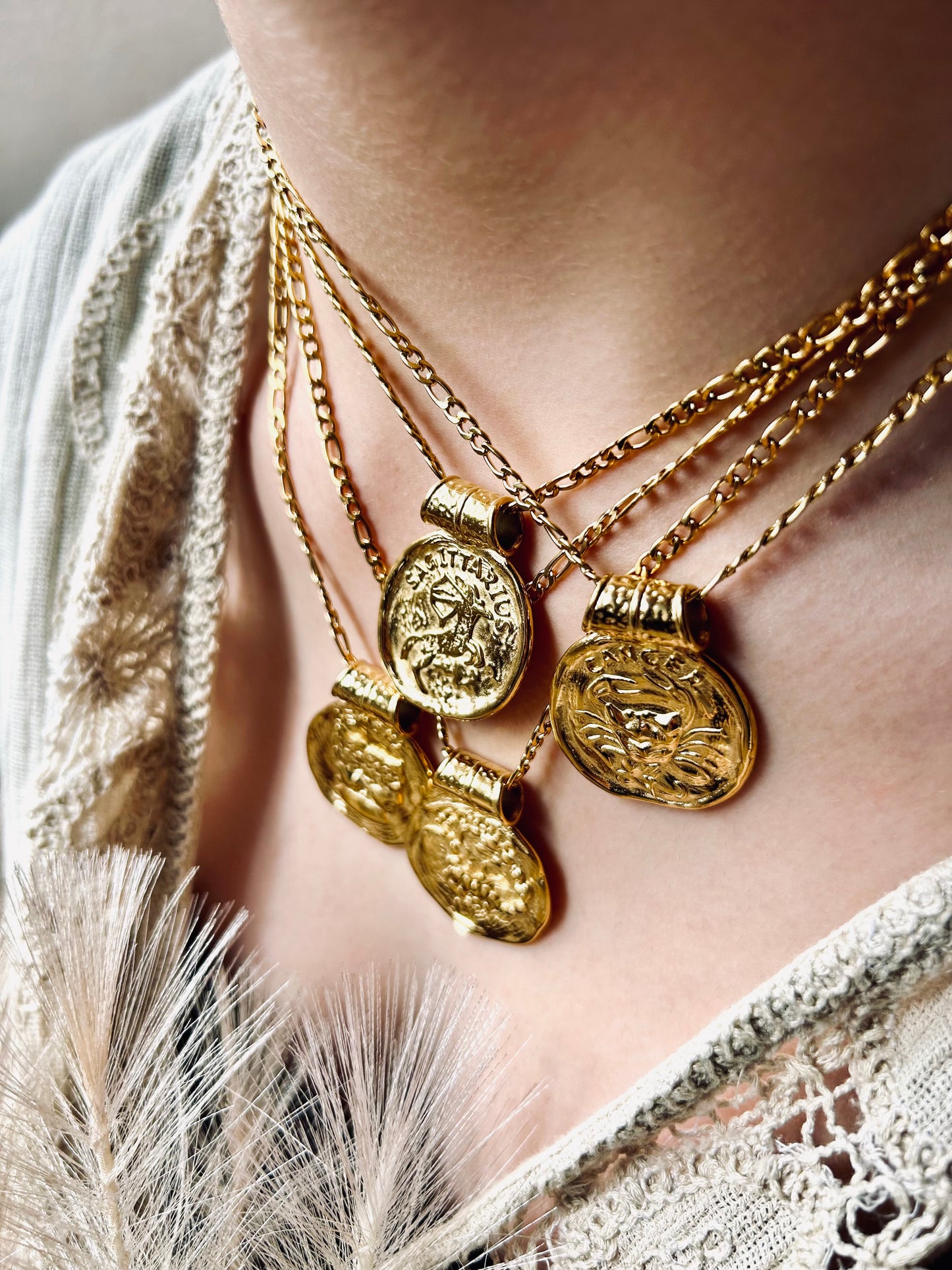 Stainless steel Zodiac necklace