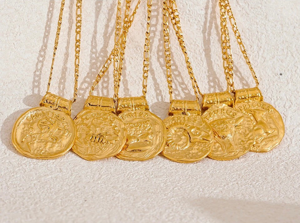 Stainless steel Zodiac necklace