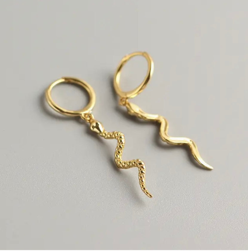 Serpent Charm Huggies