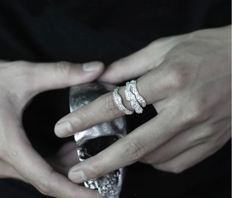 Pia Abstract Wrap Ring