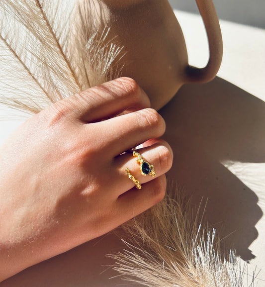 Elena Irregular finish Wrap Ring